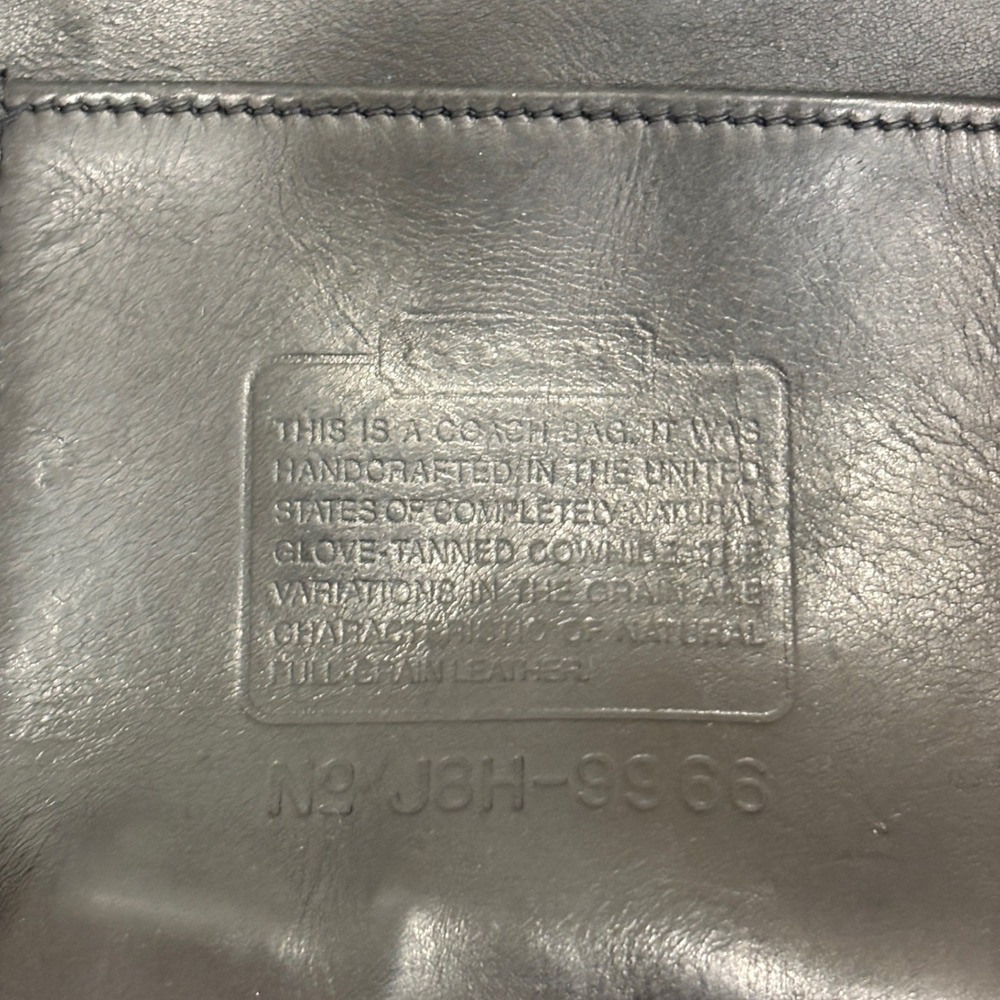 Coach Legacy 9966 Black Leather Shoulder Bag USA Made Brass Hardware Vintage 90s - Picture 4 of 8